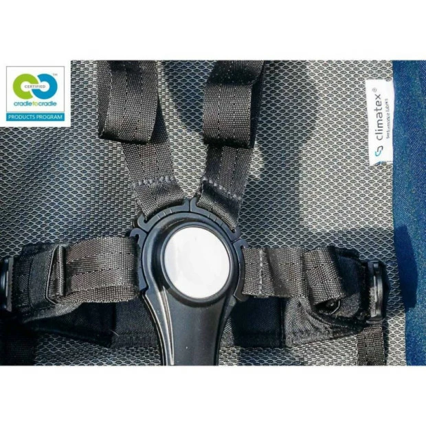 Remorque Enfant Biplace Croozer Vaaya 2 Bleu Graphite â Image 3