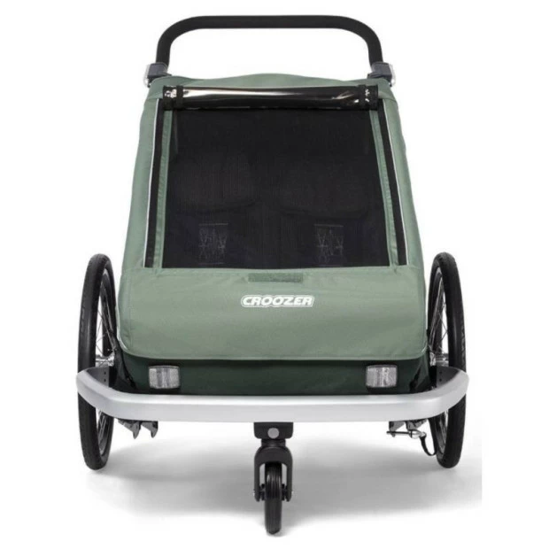 Remorque Enfant Biplace Croozer Vaaya 2 Bleu Graphite â Image 4