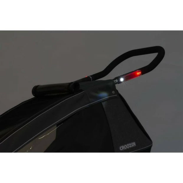 Remorque Enfant Biplace Croozer Vaaya 2 Bleu Graphite â Image 5