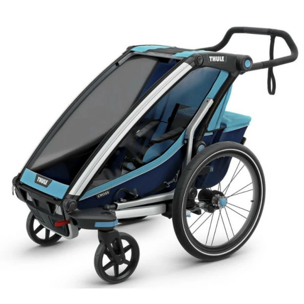 Thule Remorque Enfant Chariot Cross 1 - 1 Place - Bleu â Image 2