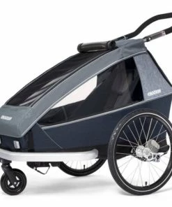 Remorque Enfant Monoplace Croozer Vaaya 1 Bleu Graphite