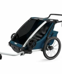 Remorque Enfant Thule Chariot Cross 2 Bleu Majolica
